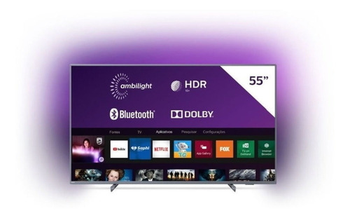 Smart Tv Philips 55 Led 4k Wifi Usb Hdmi 55pug6654