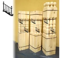 Comprar Balaustre Torneado Baranda Artesanal Madera Columna Escalera