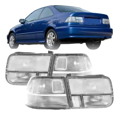 9/2までb16b_honda_vtecES60 Clear Force付 Lanterna Traseira All Clear Honda Civic Coupe 96-00 | Parcelamento