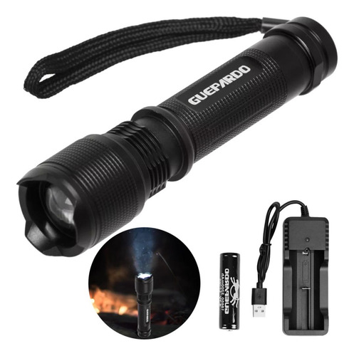 Lanterna Led Recarregável Tatica Bivolt Attack