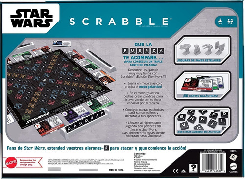 Juego De Mesa Scrabble Star Wars Mattel Original Nuevo
