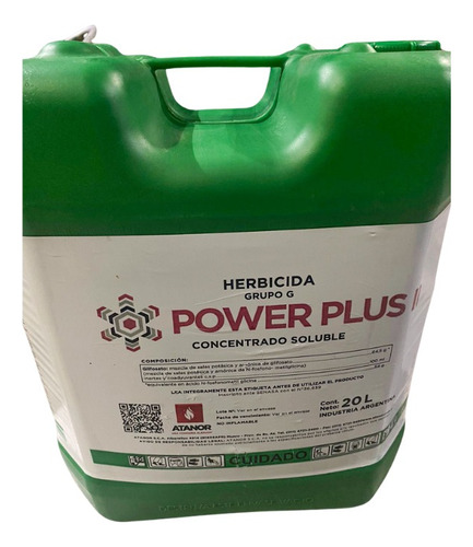 Herbicida Glifosato 20 Lt Atanor Power Plus Ii