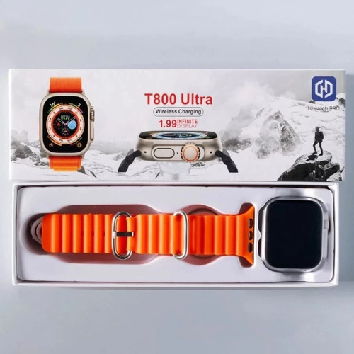 Relógio Inteligente Smartwatch Série Ultra 2024 Caixa Preto Pulseira . Bisel . Desenho Da Pulseira Oceano