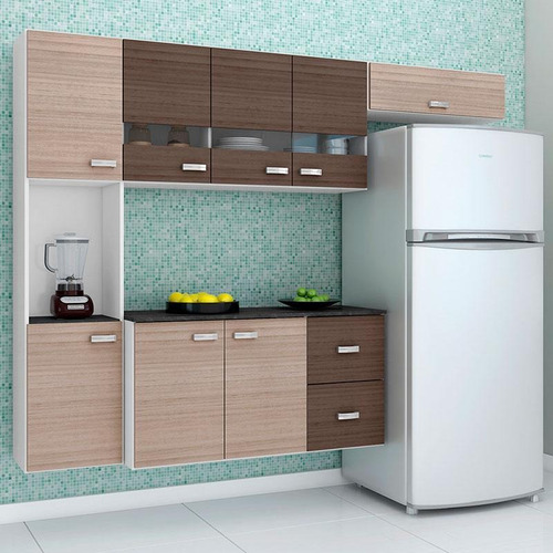 Cozinha Compacta Suspensa 4 Peças Julia - Poquema