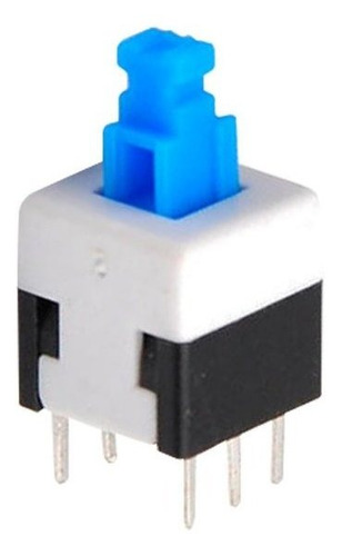 Botão Mini Push Button 0149-1 6t - C/trava (8x8)