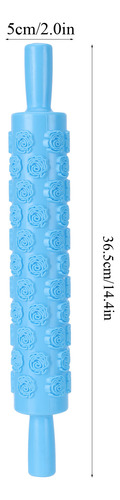 Rolling Pin Fondant Tool Rolo De Estampagem De Plástico