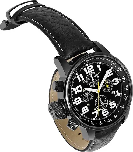 Reloj invicta con correa de cuero new arrivals