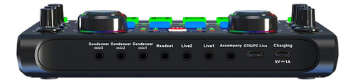 Mini Mezclador De Sonido Tarjeta De Sonido Portátil Para