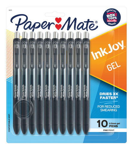 Lapiceras  Bolígrafos De Gel Paper Mate Inkjoy, Punta Fina,