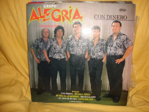 Vinilo Grupo Alegria Con Dinero O C1