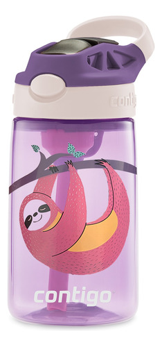 Garrafinha Squeeze Infantil Com Canudo 414ml Contigo 