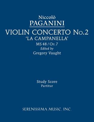 Libro Violin Concerto No.2, Ms 48: Study Score - Paganini...