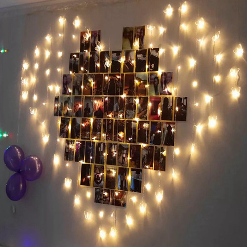Cadena De Luces Para Fiestas, 2,5 M, 20 Led, Con Forma De Co
