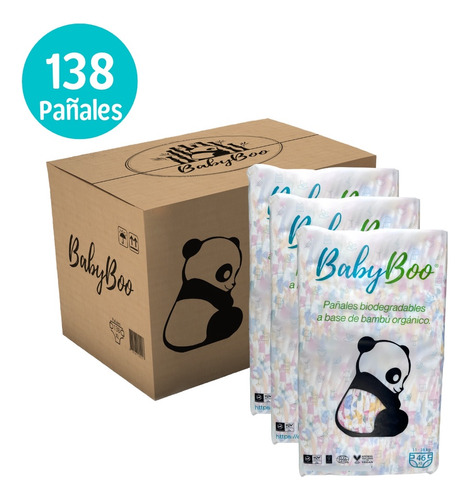 Babyboo Pañales Ecológicos  Y Biodegradables - Talla Xl