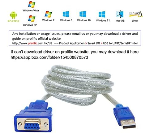 Dtech Cable Adaptador Usb A Serie Hembra De 3 Pies Db9 Rs232