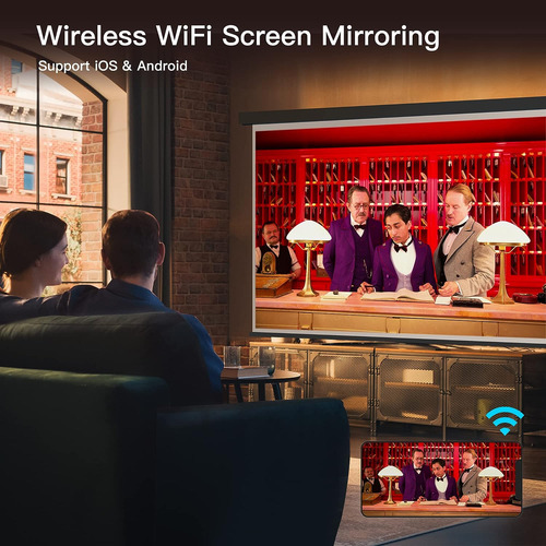 Mini Proyector Wifi, Akiyo 2023 Proyector Portatil Blueto...