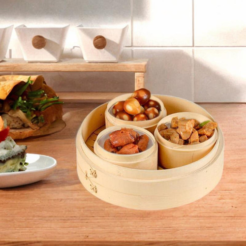 Cesta De Bambú Para Cocinar Al , Para Hacer Albóndigas, Al