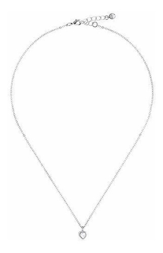 Collar - Ted Baker Hannela Crystal Heart Pendant - Silver Or