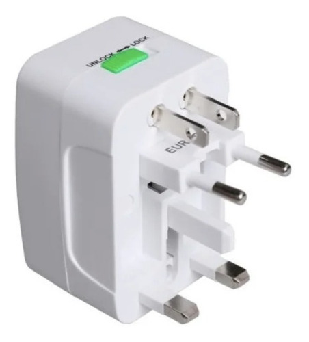 Imagen 1 de 3 de Enchufe Universal De Viaje, Adaptador De Corriente Ecotek
