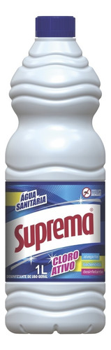 Água sanitária com cloro ativo 1 litro Suprema