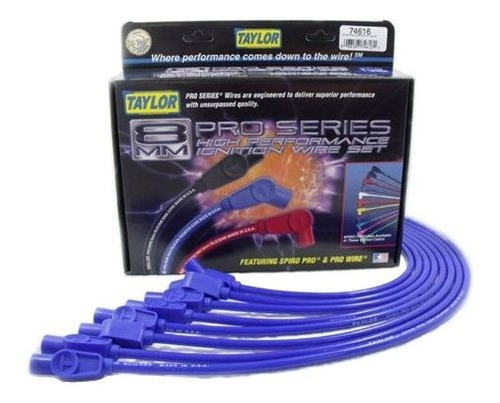 Juego De Cables De Bujías Taylor 74616 Spiro-pro Azules