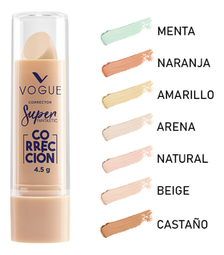 Corrector Vogue Super Fantastic Tono Castaño Castaño