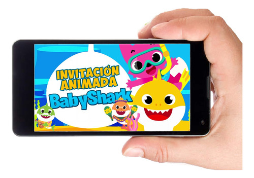 Invitación Animada Baby Shark