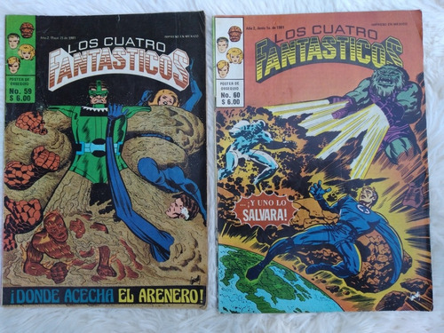 Comic Los Cuatro Fantasticos/ Editores Novedades/ 1981