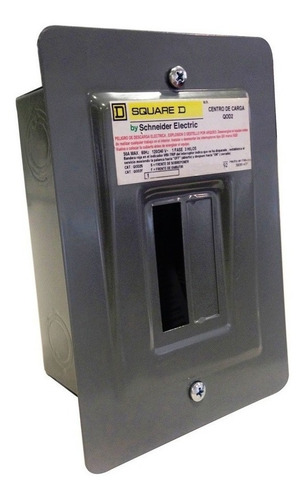 Centro De Carga Schneider 50 A 1f 2h 1sp Nema 1 De Empotrar
