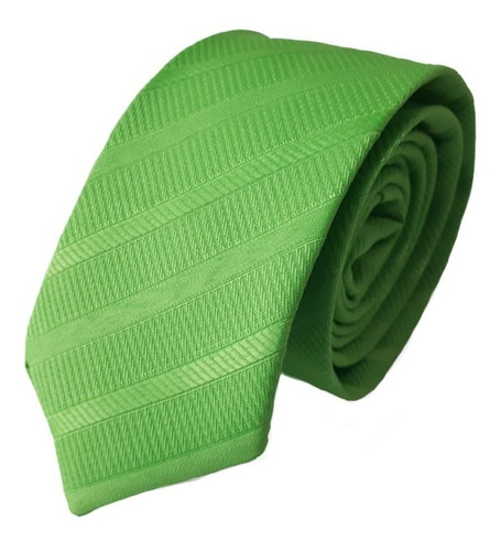 Corbata Verde Limón Labrado Clásicas (anchas)