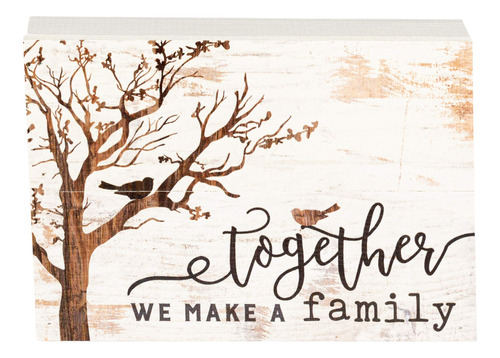 Juntos Podemos Hacer Una Familia Arbol Blanco 10 x 7 inch Ma