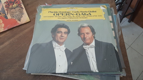 Lp Placido Domingo - Carlo Maria Giulini  Opern-gala - Leia