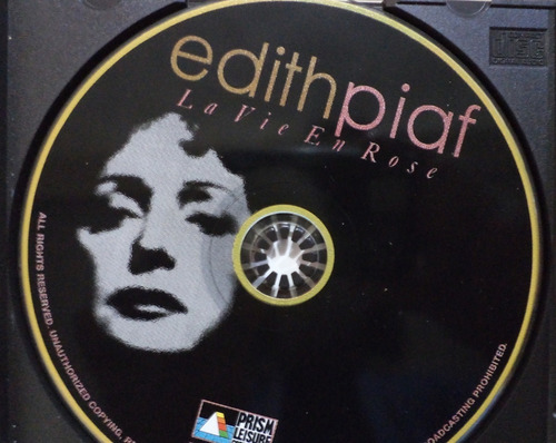 Edith Piaf. La Vie En Rose. Cd (Usado)