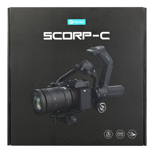 Estabilizador Câmera Feiyutech Scorp C 3 Eixos para Sony Canon Nikon Cor Preto
