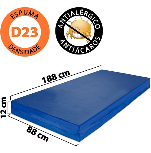 Kit 5 Colchão Hospitalar Impermeável Courino Espuma D23 Solt