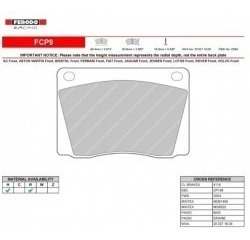 Pastillas De Freno Ferodo Fcp9r Th19 Mm