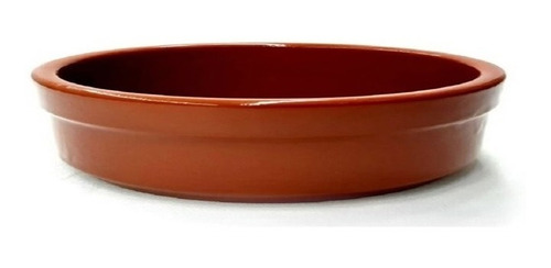 Cazuela Recta Tartera Barro Esmaltada Terracota 23cm Blum