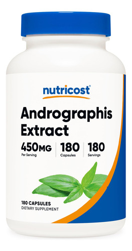 Nutricost Extracto Andrographis 450mg 180 Cápsulas