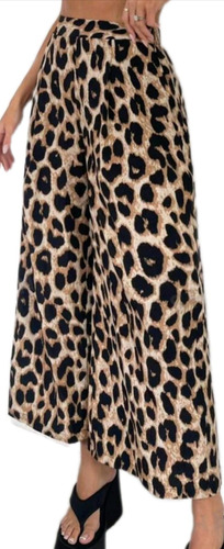 Pantalón Animal Print Leopardo De Dama