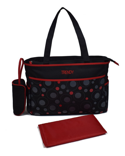 Bolso Maternal Trendy C/ Neceser Y Cambiador Liviano Porta M