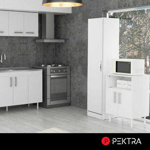 Armario Mueble Organizador Melamina Despensero 180 Cm Blanco