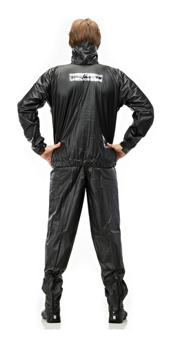 Imagem 3 de 6 de Capa De Chuva Motoqueiro Motoboy Pvc Tornado Pantaneiro Com Gola E Bolso