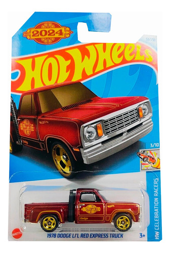 Hotwheels 1978 Dodge Li L Red Express Truck #53 2024