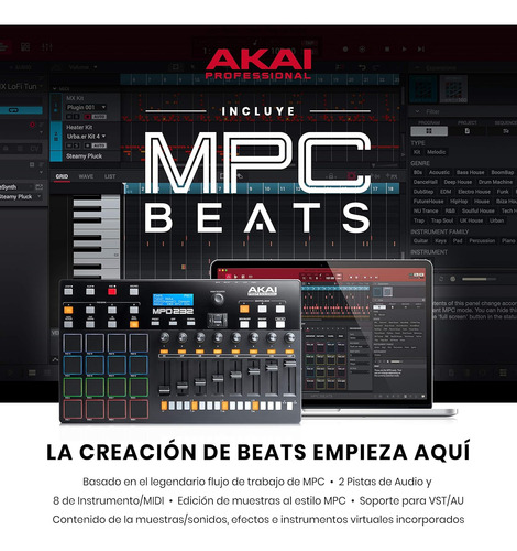 Controlador Midi Akai Mpd232 Usb Con Faders Profesional