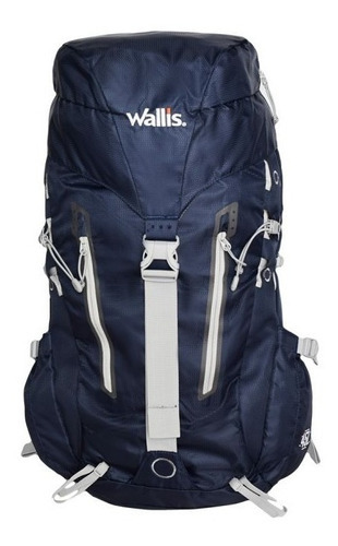 Mochila Wallis Para Media Montaña Sion 45 L Color Negro Color Azul