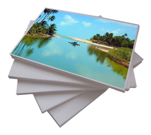 1000 Folhas Papel Foto Glossy Brilho 120g A4 Á Prova D'agua