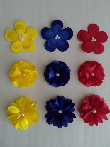 Flores De Tela Raso Bandera De Venezuela
