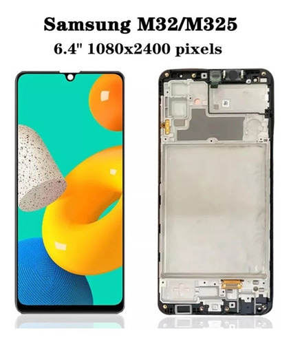 Frontal Display Tela M32 Original Samsung M325 Lcd Touch Kit