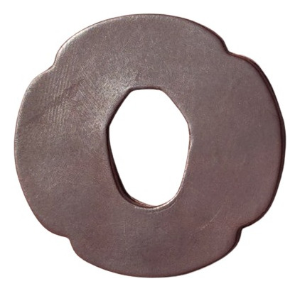 Tsuba De Cuero Natural Y Tsuba Dome Para Bokken