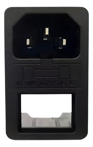 Tomada As-03 Com Chave On/off E Porta Fusivel